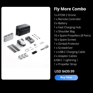 Potensic ATOM 2 3-Axis Gimbal Camera Drone 4K